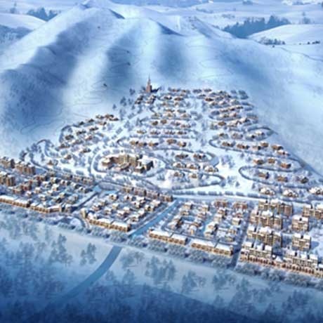 崇礼县黄土嘴村桦都雪苑旅游项目