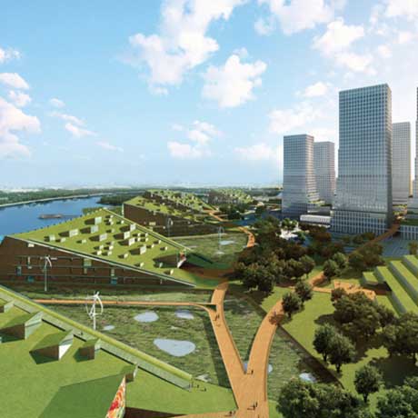 天津生态城城市中心概念方案设计