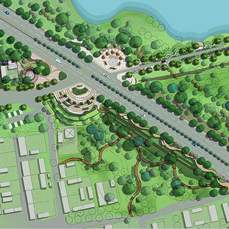 河北省廊霸路韩村镇永定河节点景观详细规划