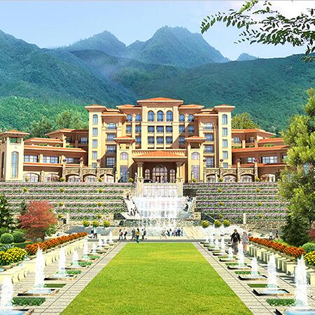 崇礼县桦都雪苑半坡酒店建筑设计