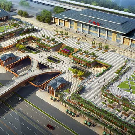 广南站站前枢纽TID一体化综合开发设计