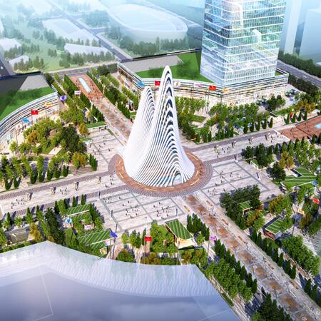 长春南部都市经济开发区中央商务区地下空间工程地面广场景观设计
