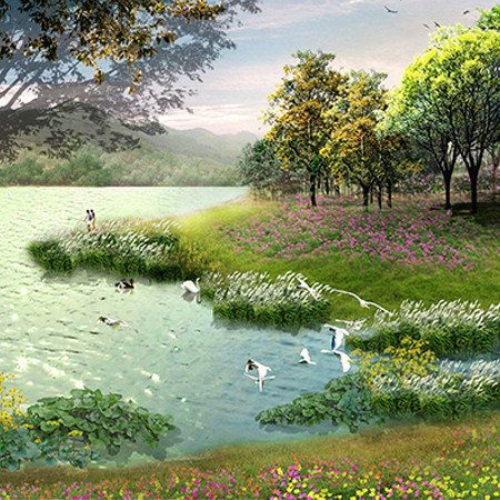 济源市黄河湿地连地段生态恢复项目景观方案设计